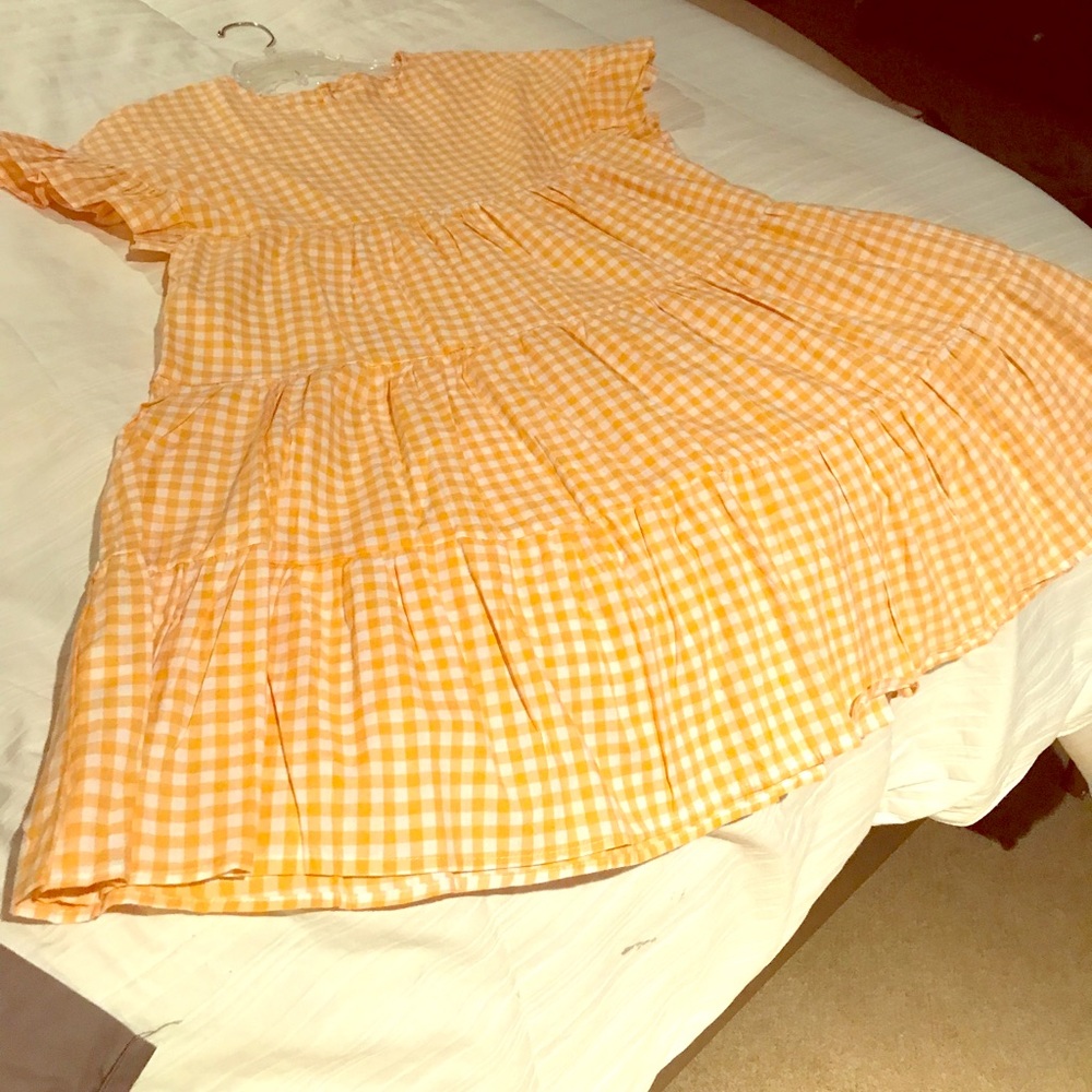 Orange/white dress- great for college games